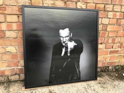 B+W framed print of Quentin Tarantino
